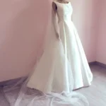 Voile de mariage simple longue cathédrale avec deux couches