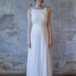 Robe de mariée grecque bohème fluide mariage champêtre ELEANORE