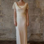 Robe de mariée vintage romantique année 30 bias cut HARRIETTE alesandra paris