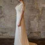 Robe de mariée vintage romantique année 30 bias cut HARRIETTE alesandra paris