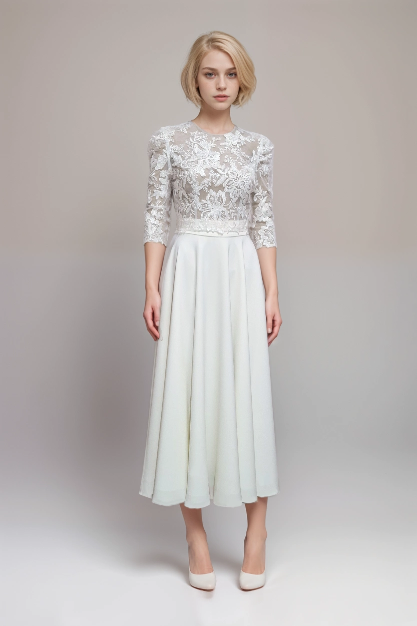 Ensemble jupe et haut mariage civil Alesandra Paris TAYLOR RUTH